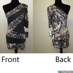 Grass Jean Collection Brown Split Sleeve Top Large